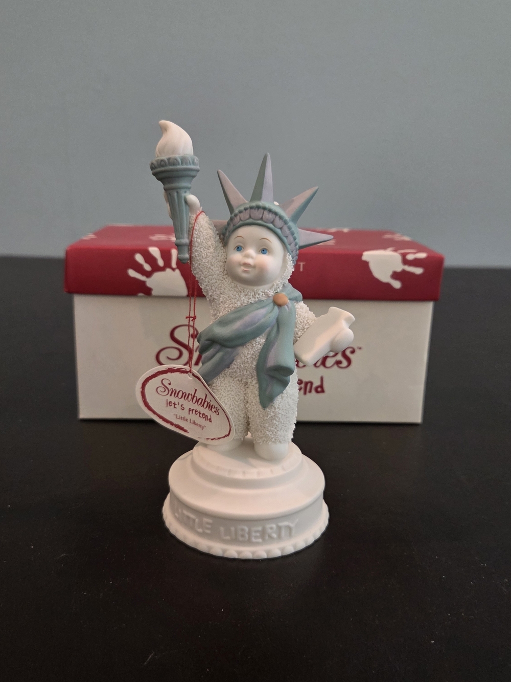 Dept 56 Snowbabies "Little Liberty" 2001 Statue of Liberty Figurine NIB